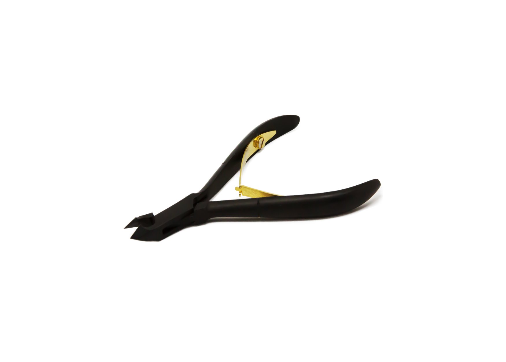 18K Precision Cuticle Nipper with gold-coated stainless steel and ergonomic design, ideal for flawless cuticle trimming.