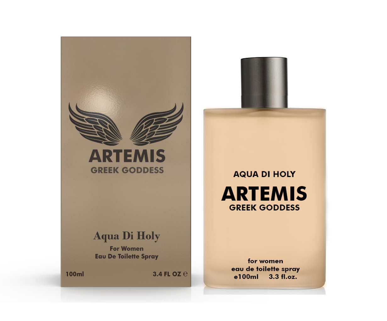 Aqua Di Holy Artemis Perfume for Women, 100ml Eau De Toilette Spray in an elegant bottle with floral design.