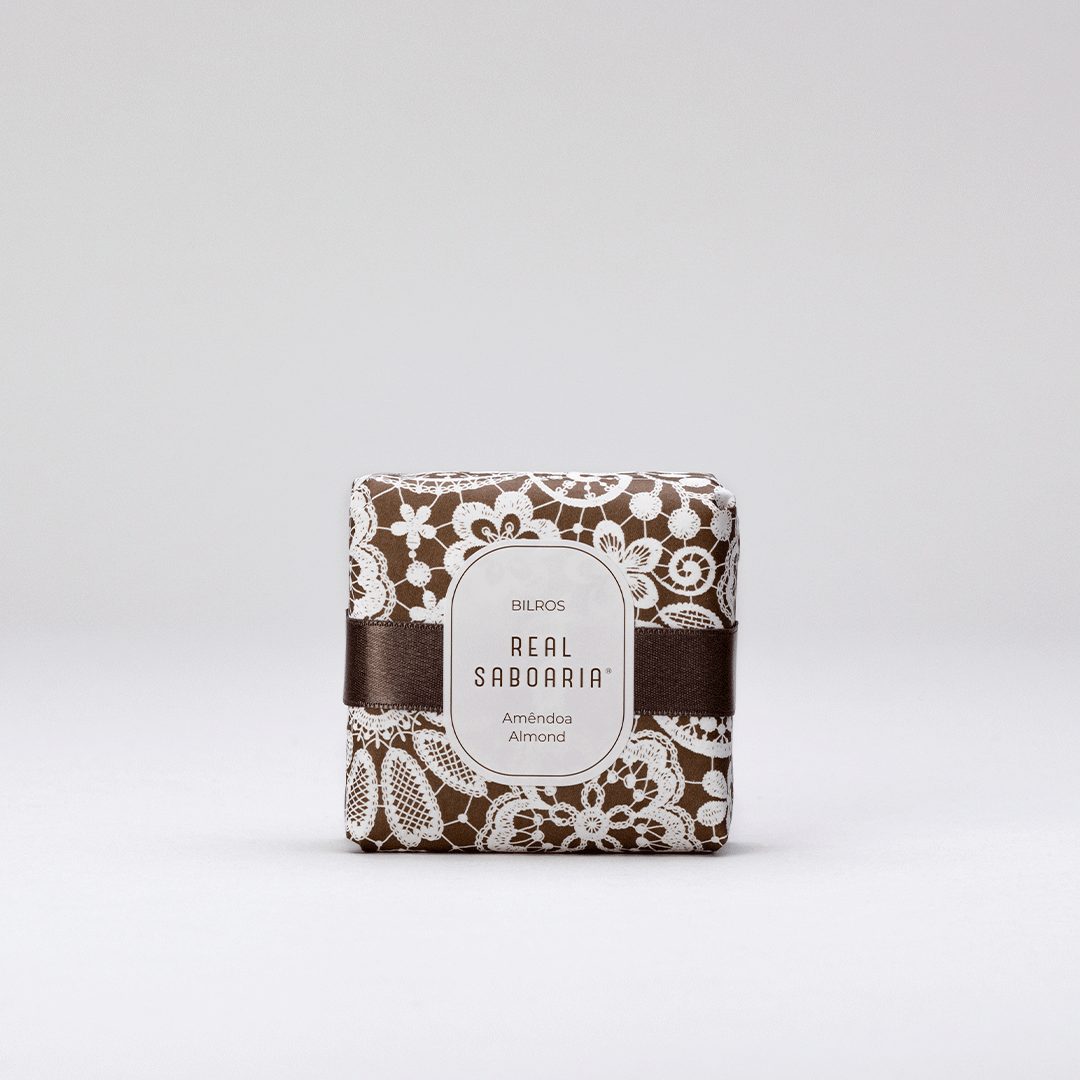 Bilros Soap bar with olive oil, showcasing its luxurious texture and eco-friendly packaging.