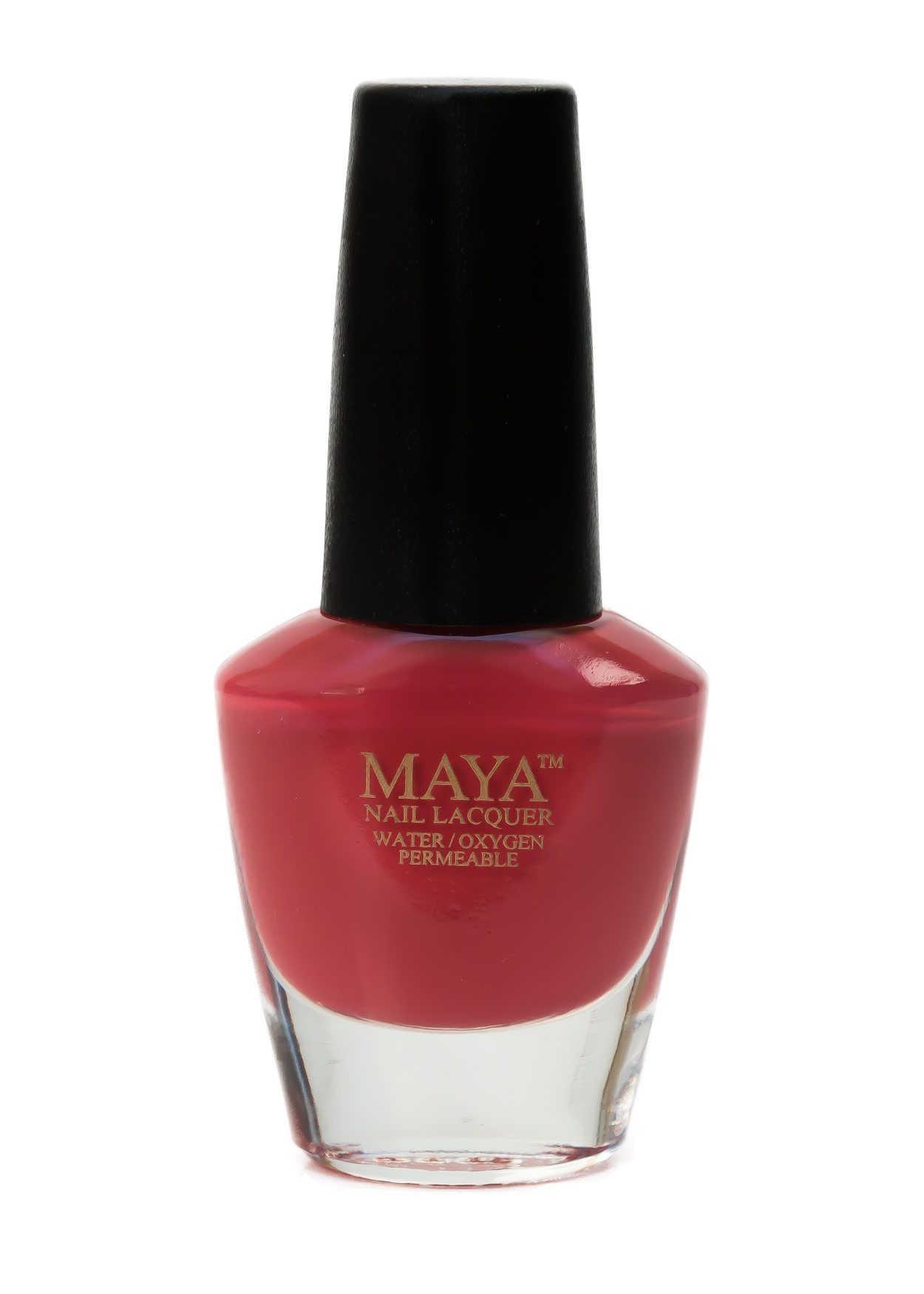 Bittersweet Halal nail polish in a vibrant coral shade, showcasing its creamy finish and elegant bottle design.