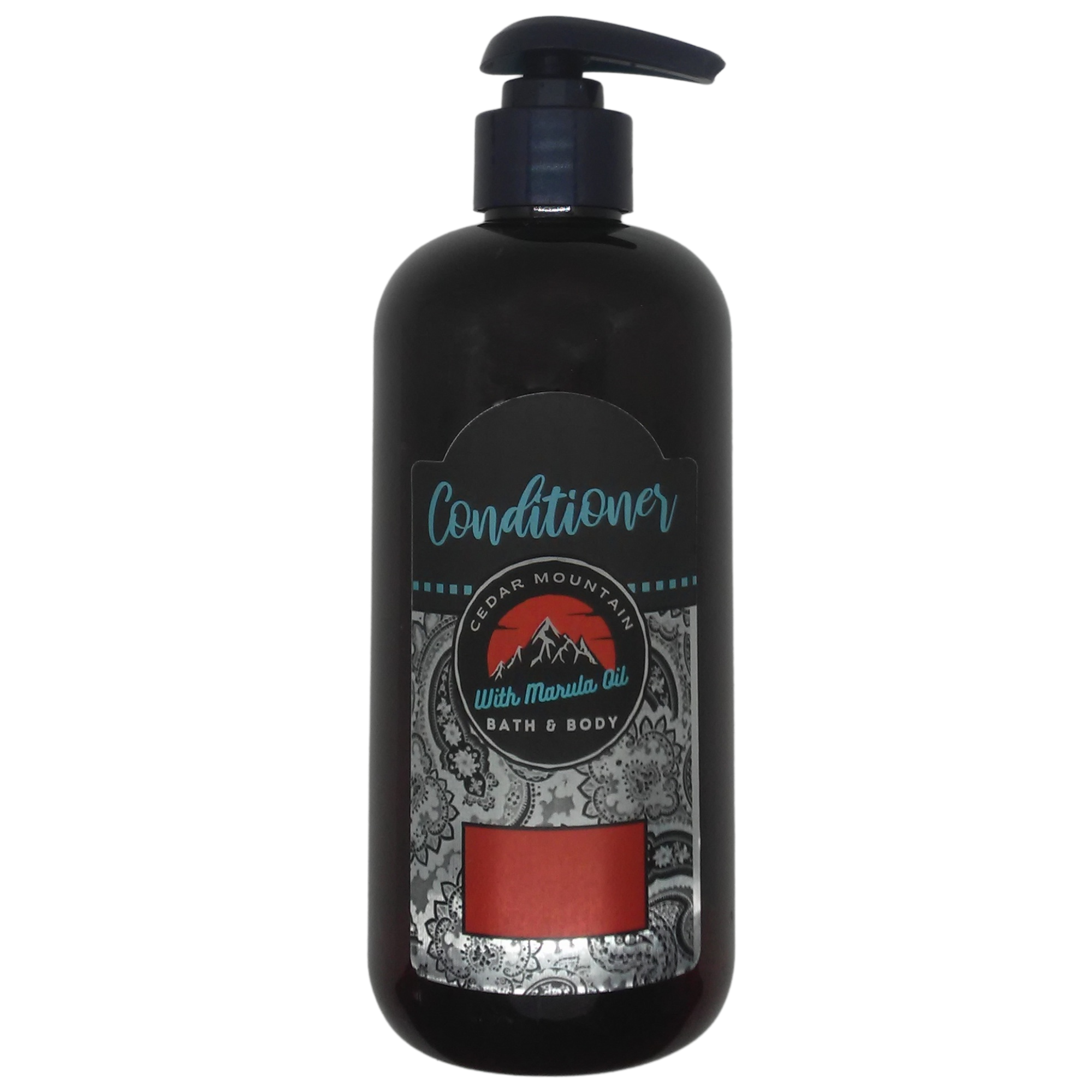 Cedar Mountain Acai & Mangosteen Conditioner with Marula Oil in a 12 Oz bottle, featuring a fruity and sweet fragrance.