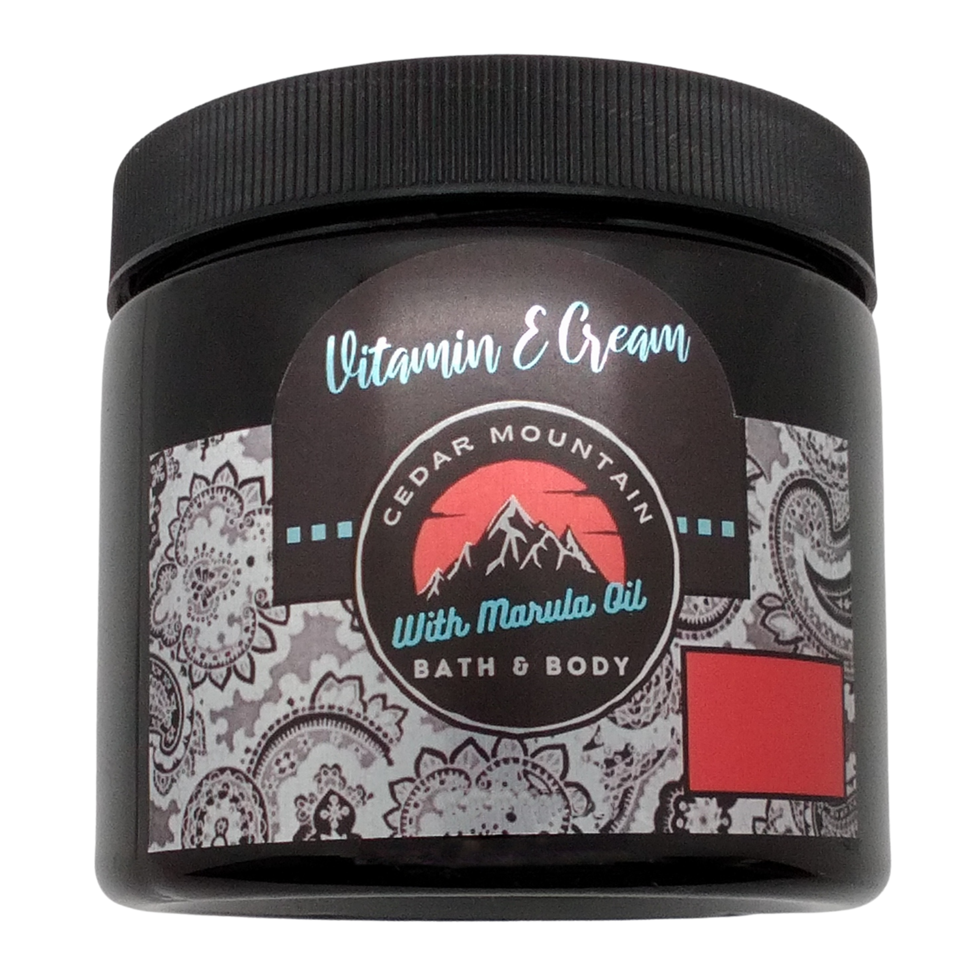 Cedar Mountain Amber & Lime Scented Hand Cream in a 16 Oz jar, showcasing its rich texture and vibrant packaging.