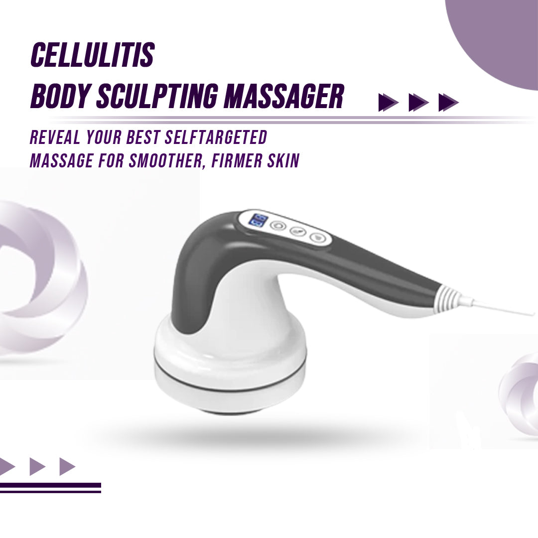 Cellulite Body Sculpting Massager with four massage heads, designed for effective pain relief and cellulite reduction.