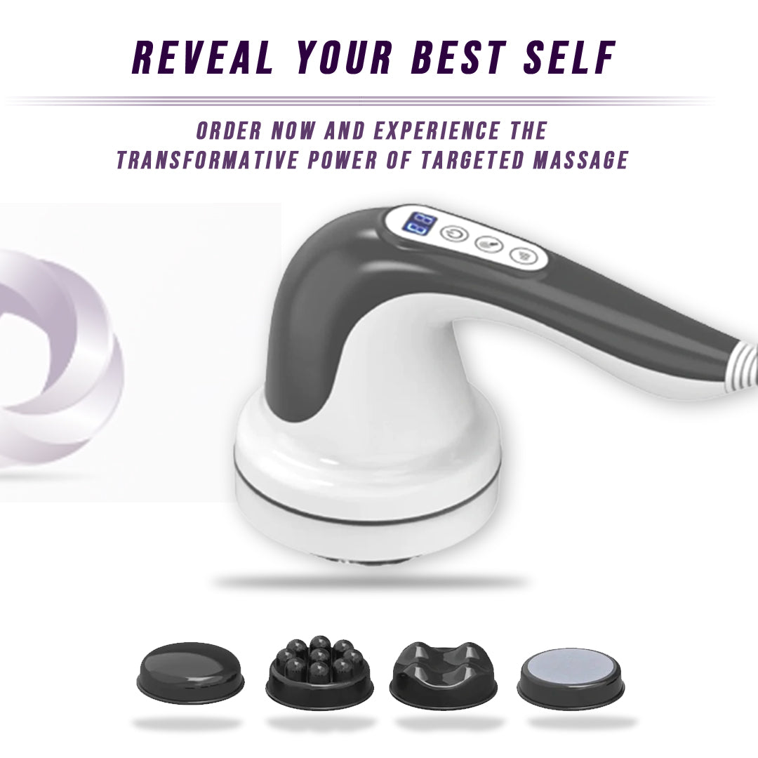 Cellulite Body Sculpting Massager with four massage heads, designed for effective pain relief and cellulite reduction.