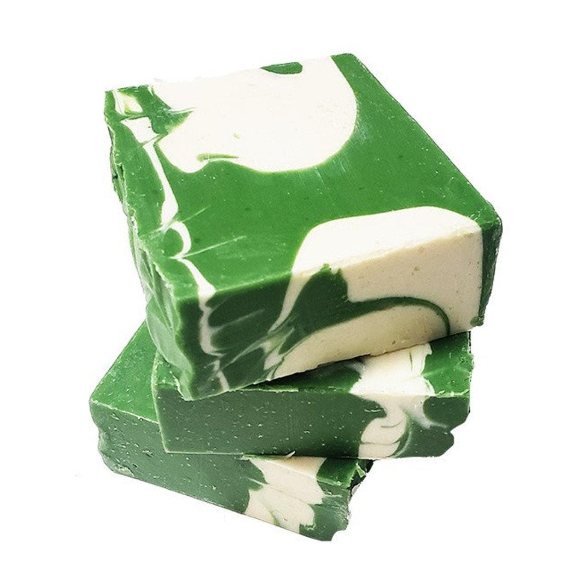 A beautifully crafted Coconut Lime Soap bar with tropical coconut and lime scent, showcasing its creamy texture and vibrant colors.