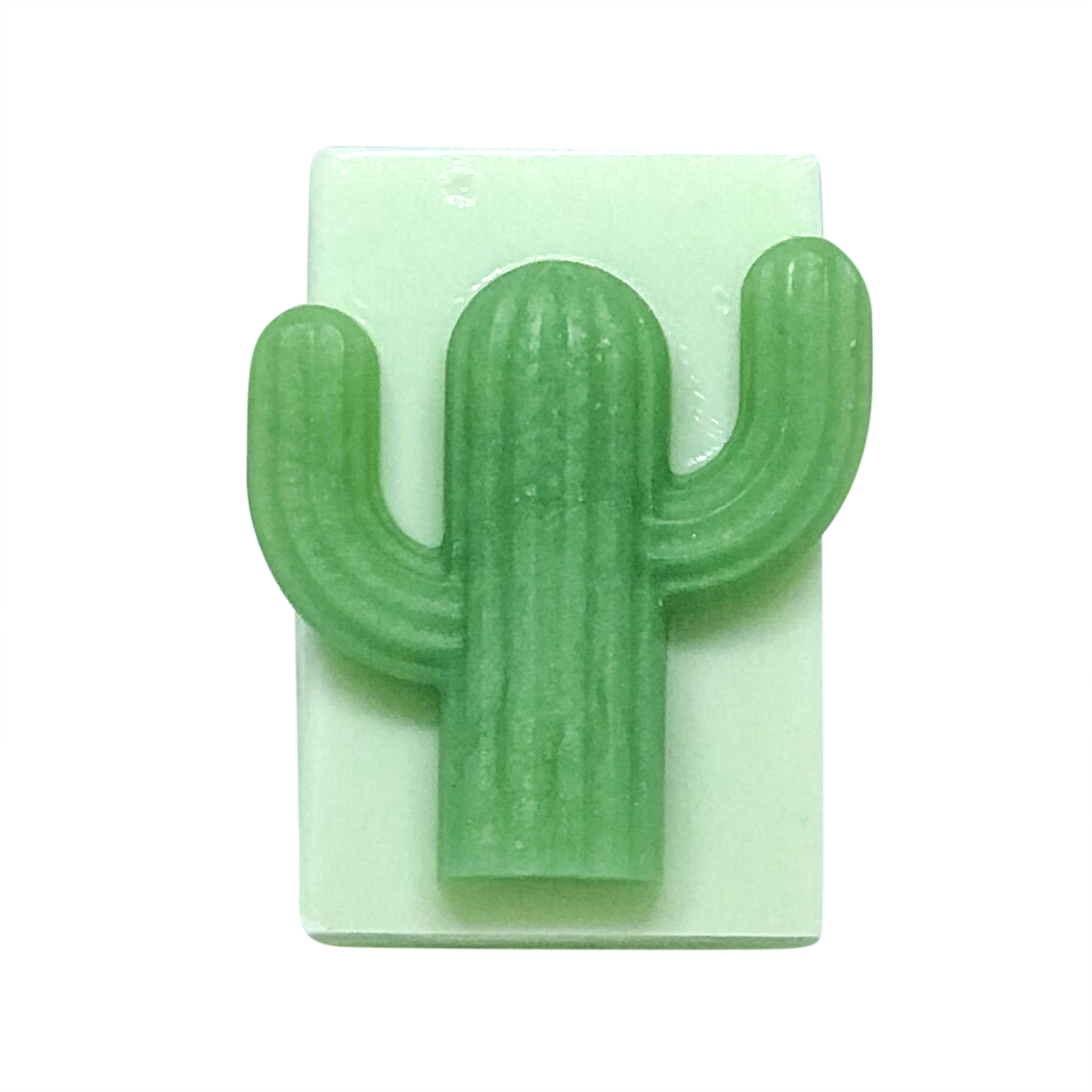 Don't Be a Prick Summer Cactus Bar Soap with Bamboo & Aloe scent, featuring a unique cactus design and vibrant colors.