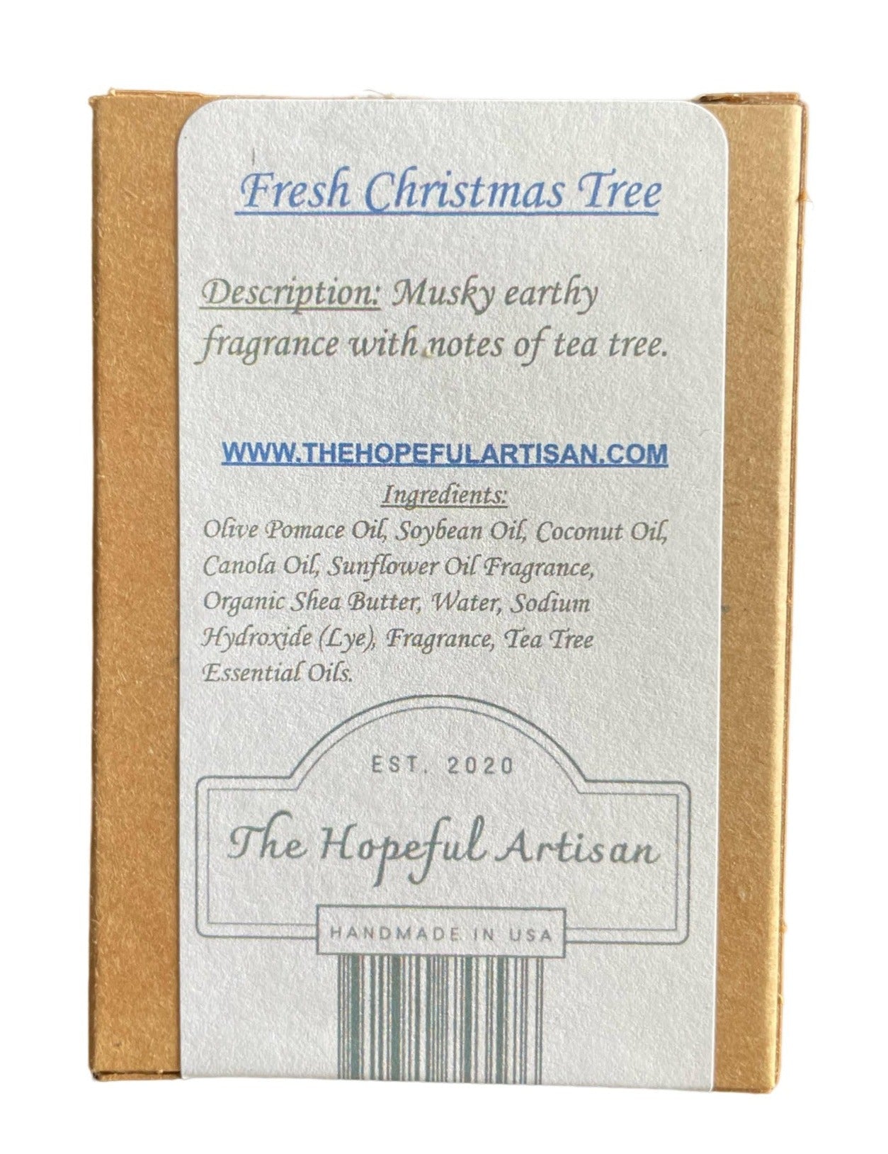 A beautifully arranged Fresh Christmas Tree with warm cedarwood and tea tree scent, showcasing its natural ingredients and festive appeal.