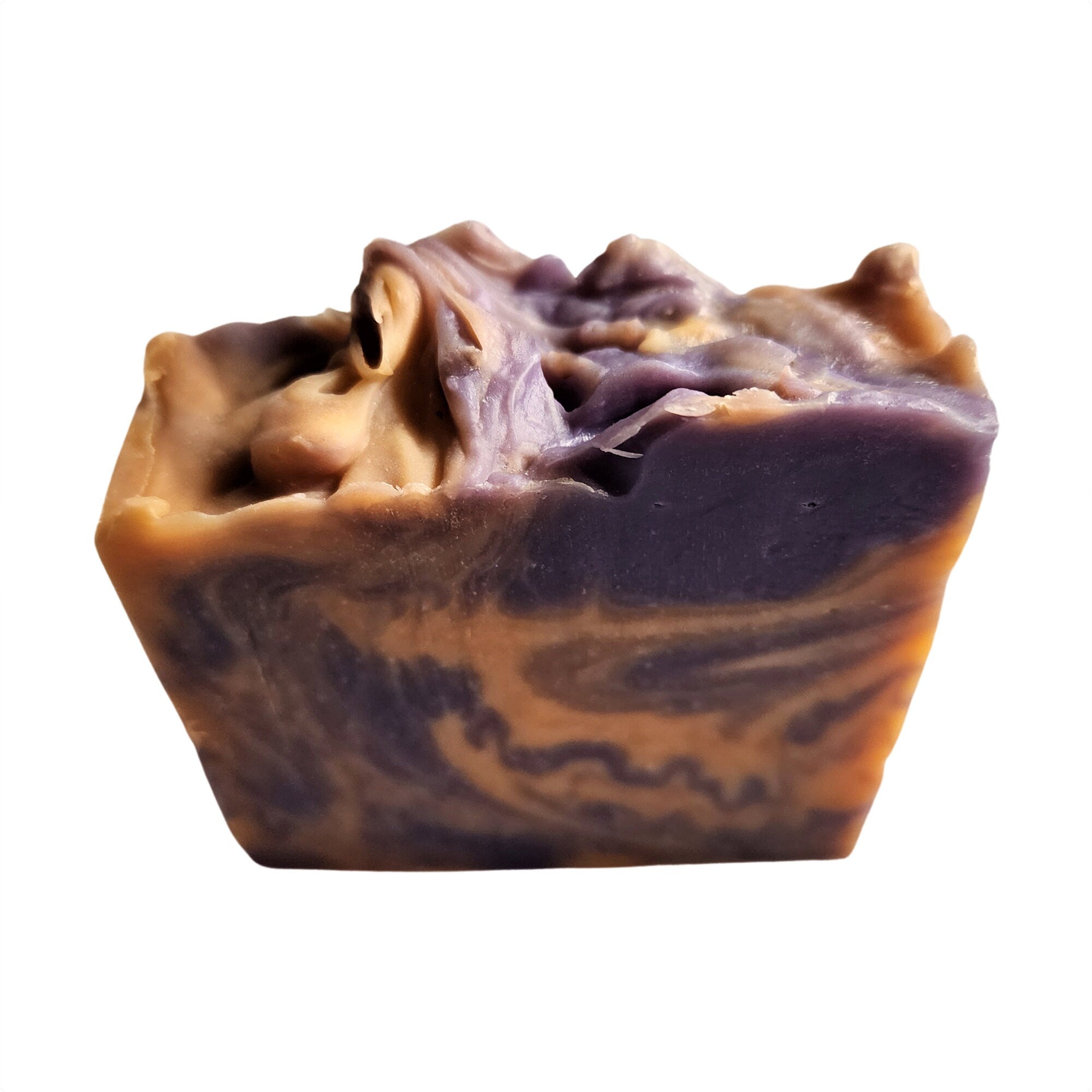 Lavender Sage Soap bar with earthy floral design, showcasing its handmade quality and natural ingredients.