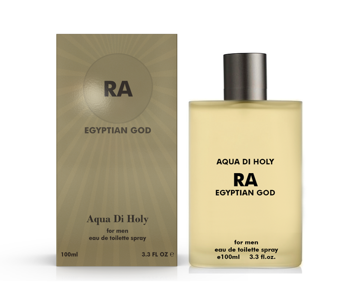 Ra Perfume for Men by Aqua Di Holy in a stylish 100ml bottle, showcasing its elegant design and luxurious appeal.