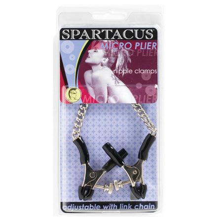 Packaging of Spartacus nipple clamps.