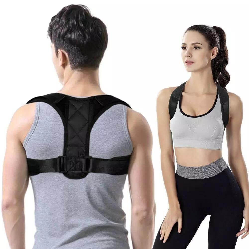 Unisex Adjustable Back Posture Corrector with breathable straps, designed for comfort and effective posture support.