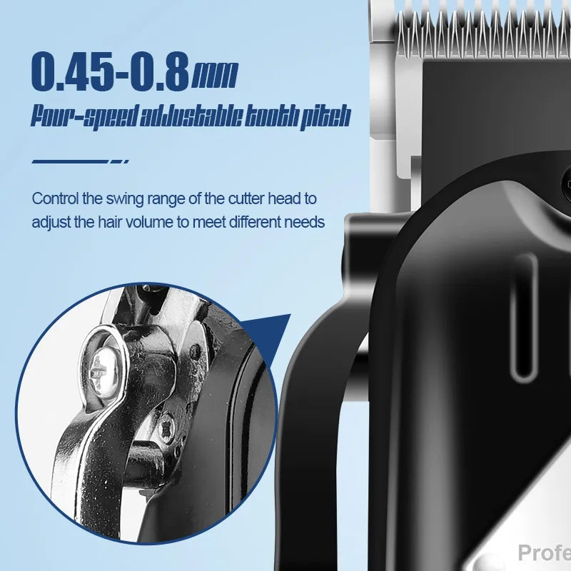 3 in 1 Professional Electric Hair Clipper and Shaver Set featuring precision steel blades and multiple accessories for versatile grooming.