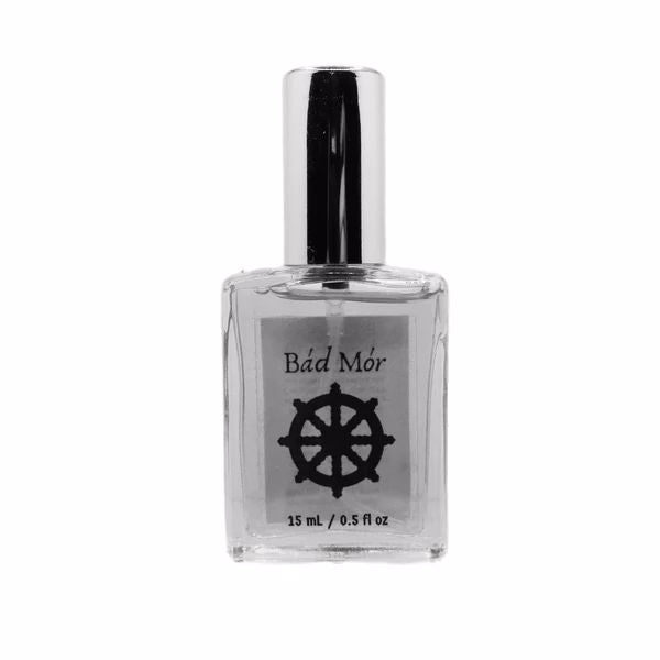 Bad Mor (Bay Rum) Eau de Parfum by Murphy and McNeil in a stylish bottle, showcasing its elegant design and rich fragrance.