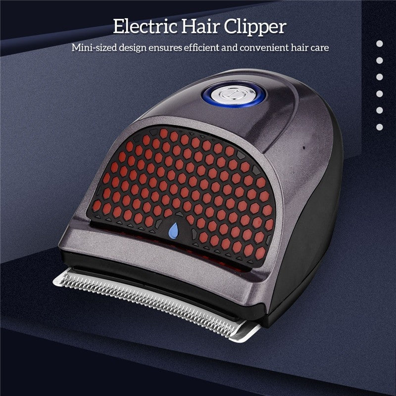 Bald Head Hair Clipper Shortcut Self-Haircut Kit featuring a cordless design, ergonomic shape, and various limit combs for versatile hair styling.