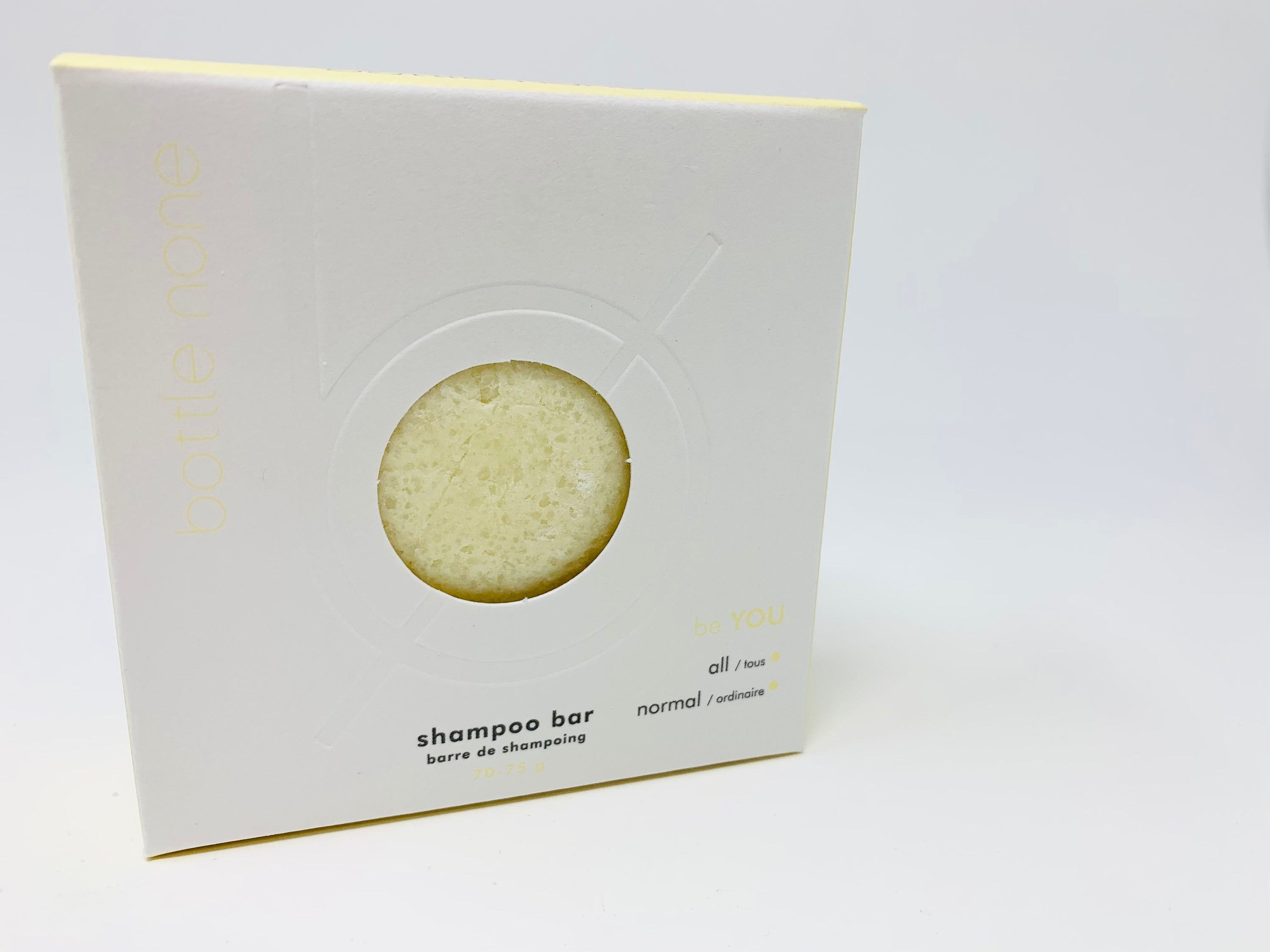 be YOU Shampoo Bar Boxed, natural ingredients, eco-friendly packaging, suitable for all hair types.