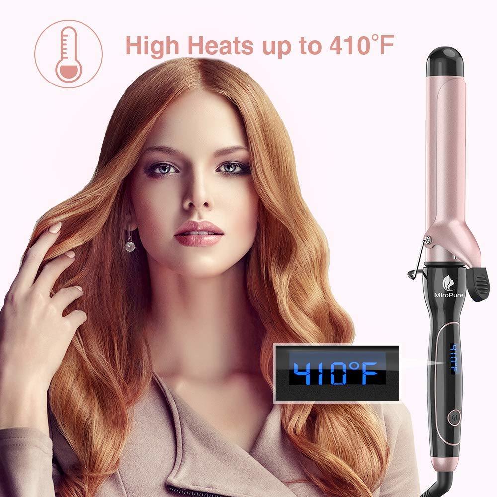 1 1/2-inch Instant Heat Curling Iron with tourmaline ceramic surface, designed for creating large, voluminous curls.