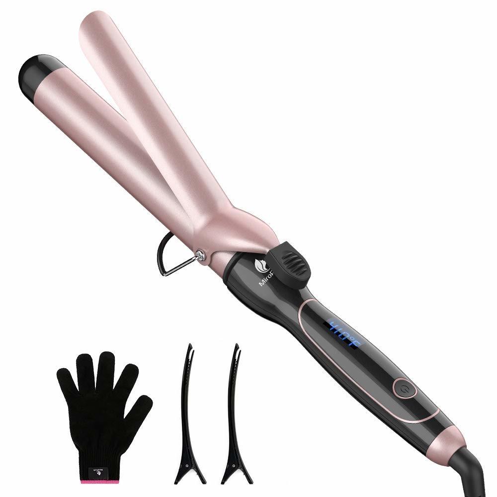 1 1/2-inch Instant Heat Curling Iron with tourmaline ceramic surface, designed for creating large, voluminous curls.