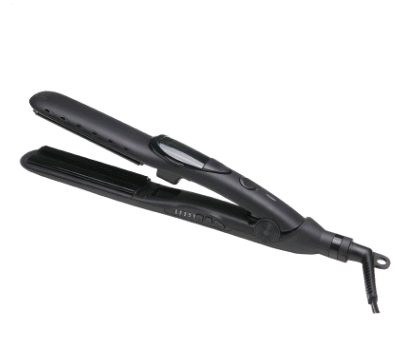 Dual-use Atomizing Splint Hair Straightener with tourmaline ceramic technology, designed for wet and dry hair styling.