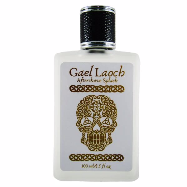 Gael Laoch Aftershave Splash (WHITE) bottle with elegant design, showcasing its premium quality and refreshing scent.