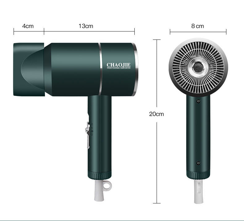 A sleek and modern hair dryer in vibrant colors, showcasing its detachable cover and ergonomic design for easy handling.