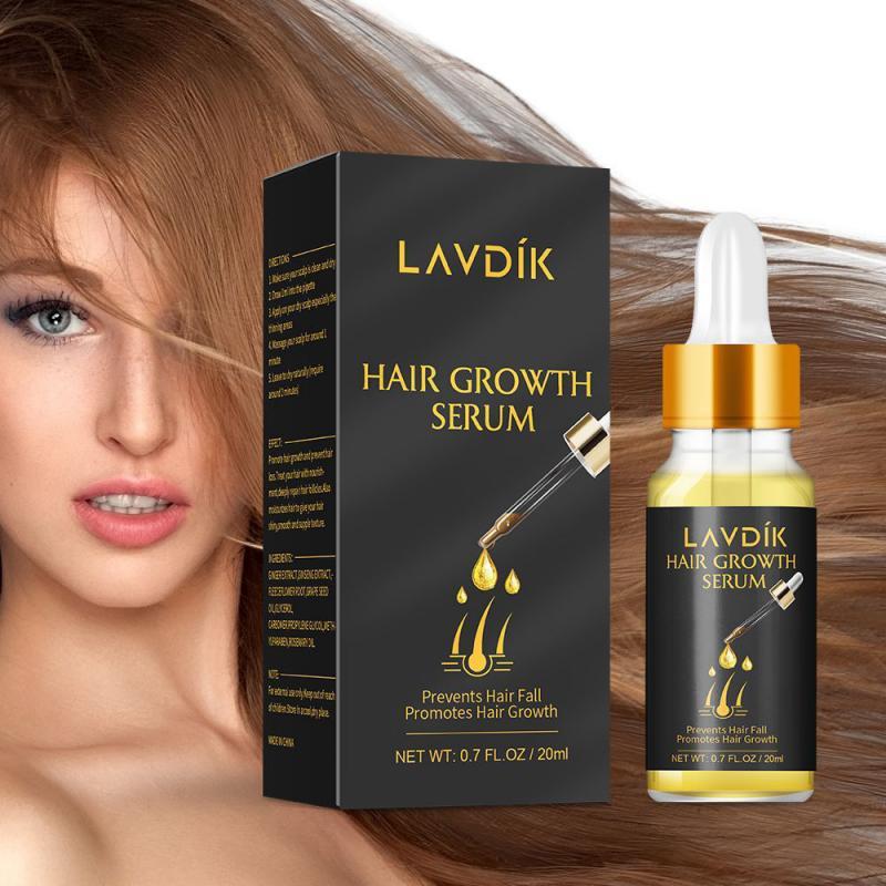 Hair Loss Prevention - Rapid & Natural Hair Growth solution in a 20ml bottle, featuring natural ingredients for hair nourishment.