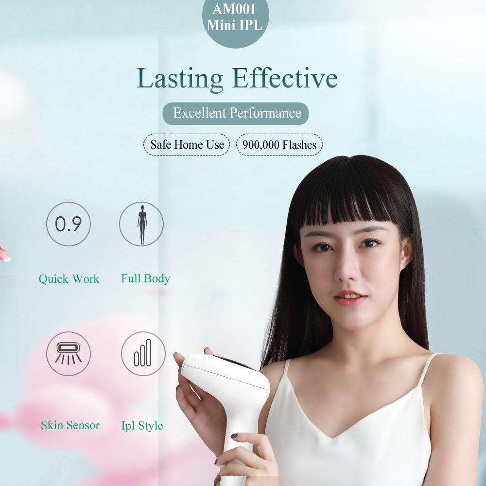 Hair Removal Laser Epilator with a sleek design and large display, ideal for permanent hair removal.