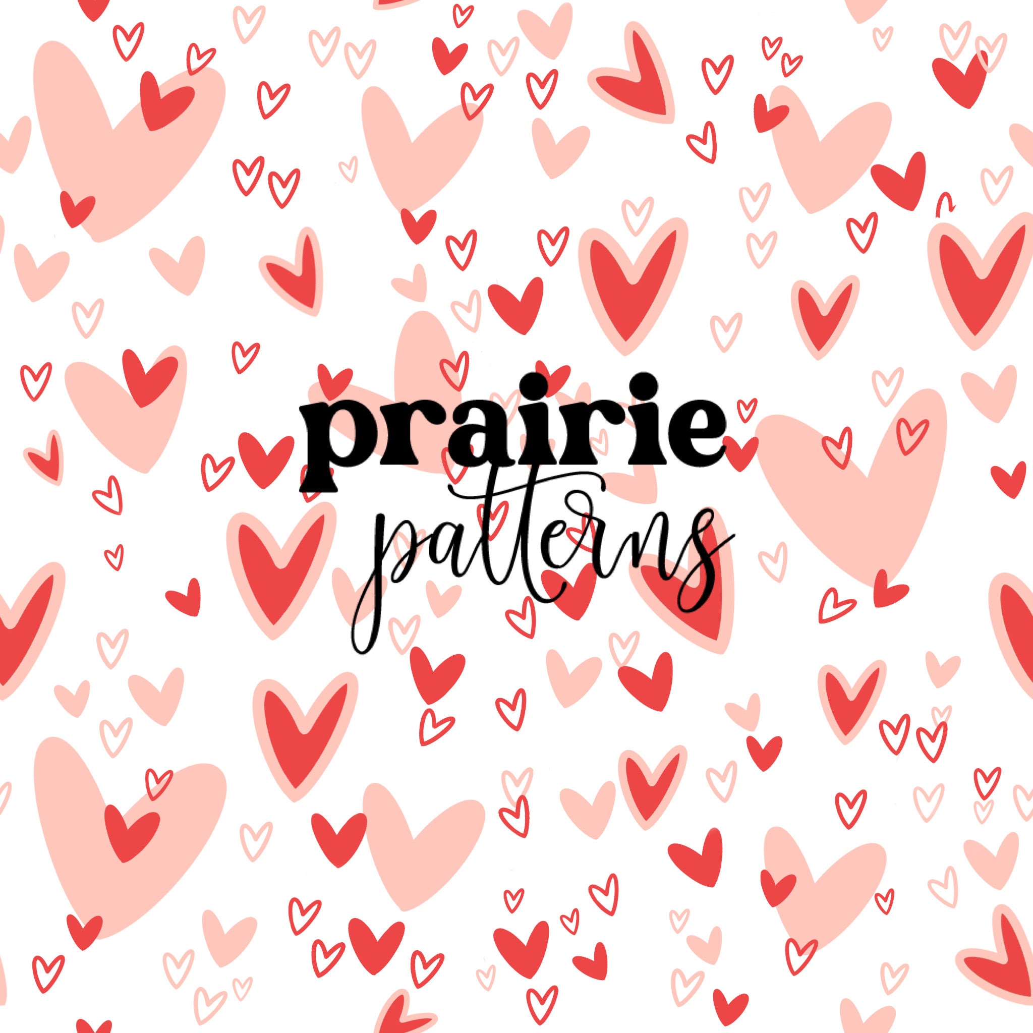 A seamless digital file featuring a charming heart pattern, perfect for creative projects.