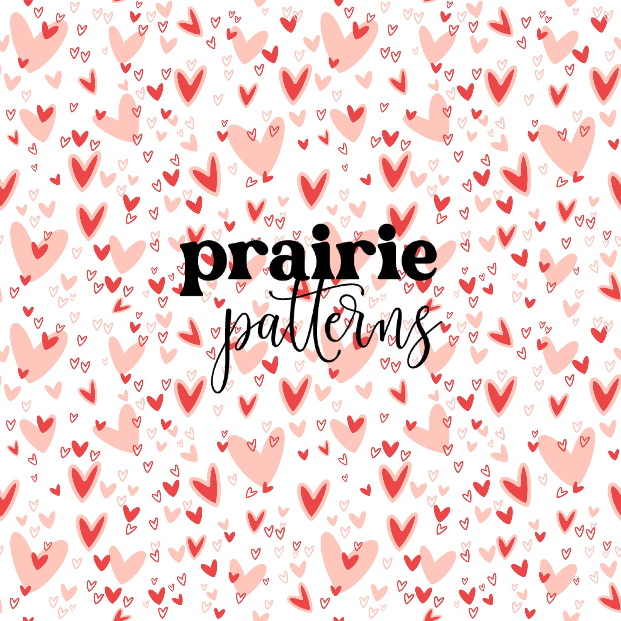 A seamless digital file featuring a charming heart pattern, perfect for creative projects.