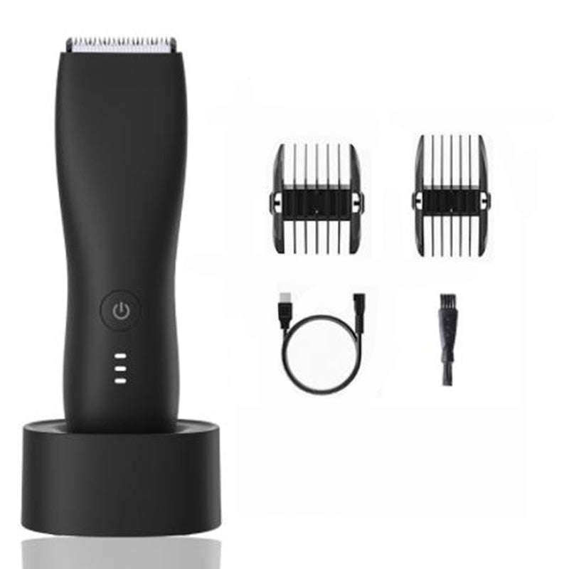 Men Electric Shaver for Body with elegant design, waterproof features, and high-quality ceramic blades, ideal for grooming all body areas.