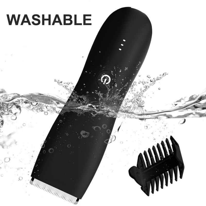 Men Electric Shaver for Body with elegant design, waterproof features, and high-quality ceramic blades, ideal for grooming all body areas.