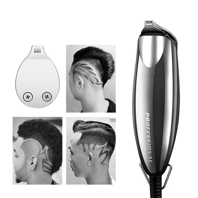 Men's Trimmer Bald Razor with multiple cutting heads and ergonomic design for professional grooming.