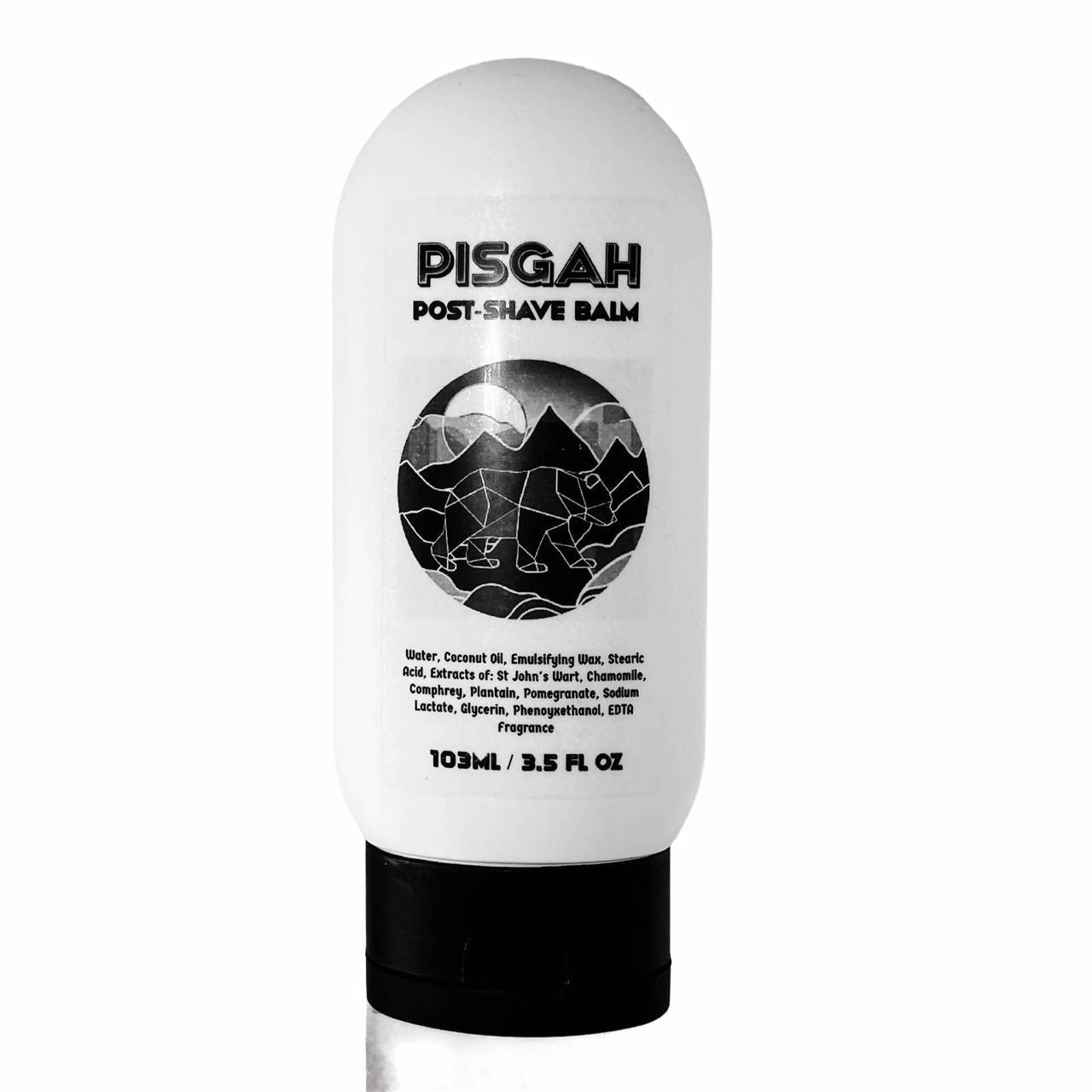 Pisgah Aftershave Balm by Murphy and McNeil, featuring rustic packaging and a luxurious texture, inspired by the Pisgah National Forest.