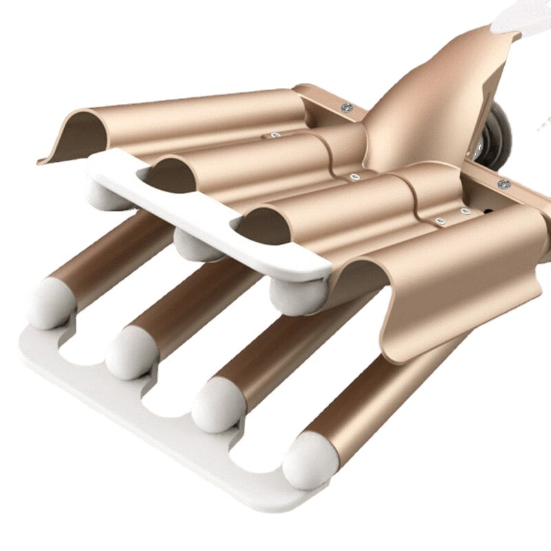 Professional 7 Barrel Curling Iron with 13mm ceramic barrel, designed for creating defined curls and waves, featuring an ergonomic design and safety features.