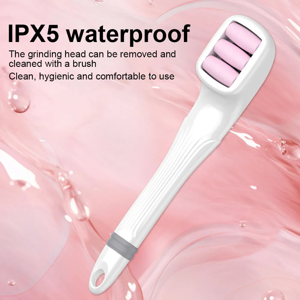 Professional Electric Foot Dead Skin Remover with long handle, designed for effective exfoliation and callus removal.