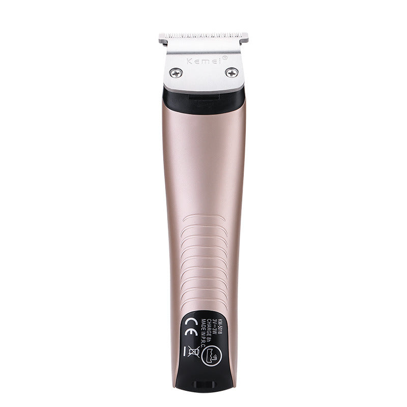 Professional Electric Hair Clipper in silver color with limit combs and hair brush, designed for precise hair cutting.