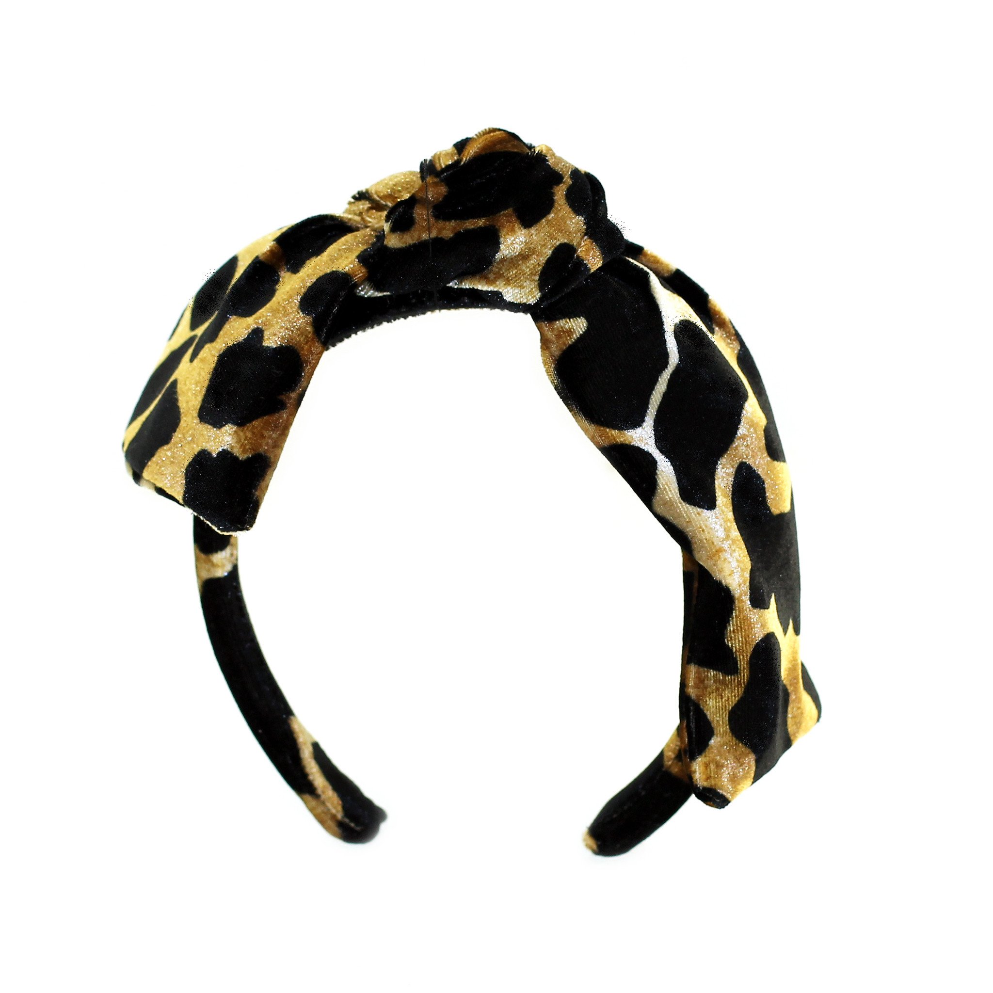 A stylish velvet knot headband in plush fabric, featuring a padded design for comfort and a chic knot detail, perfect for any occasion.