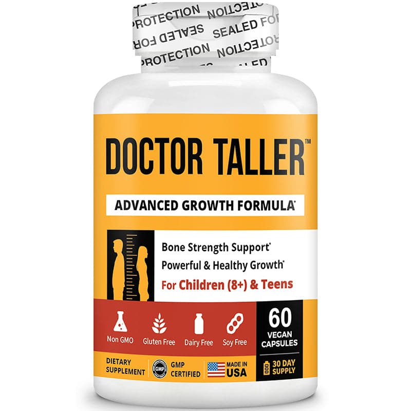 10+ & Taller Duo product packaging featuring two formulas for children's growth support.