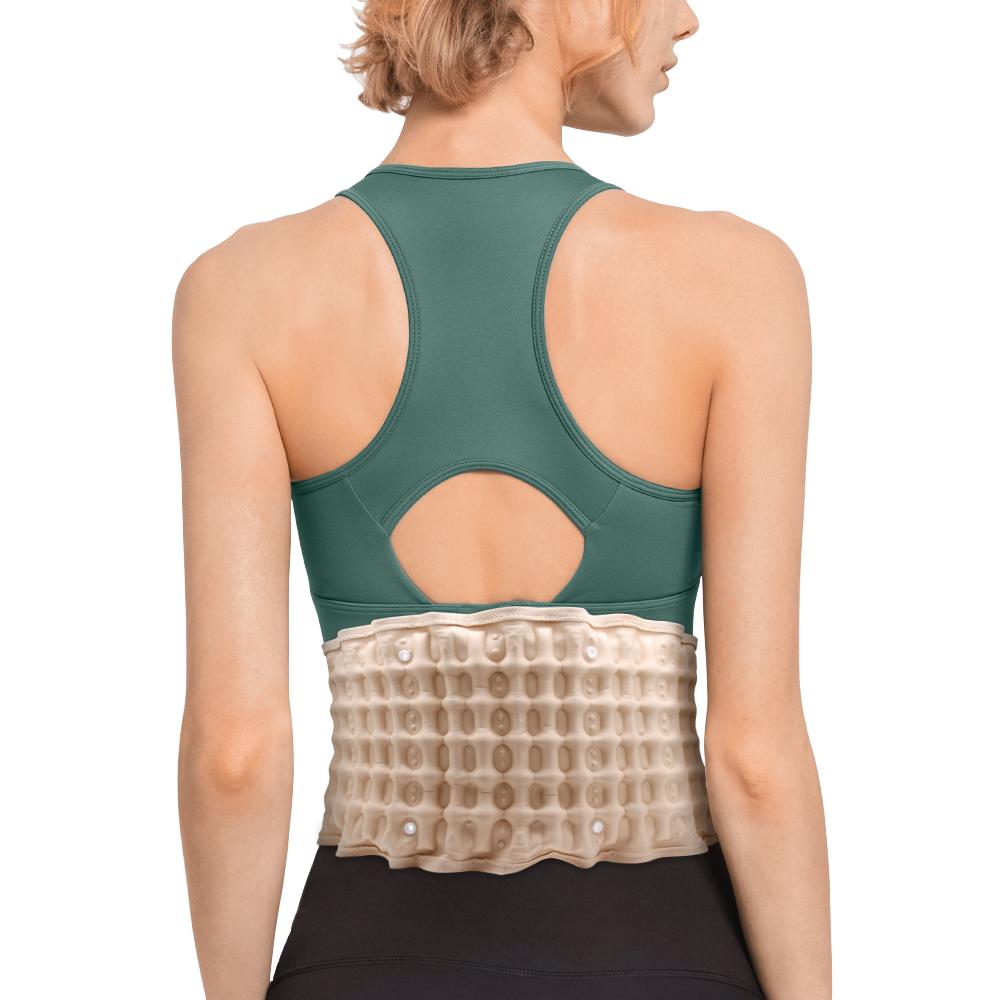 Back Decompression Waist Belt with hand pump and extension belt, designed for lumbar traction therapy.