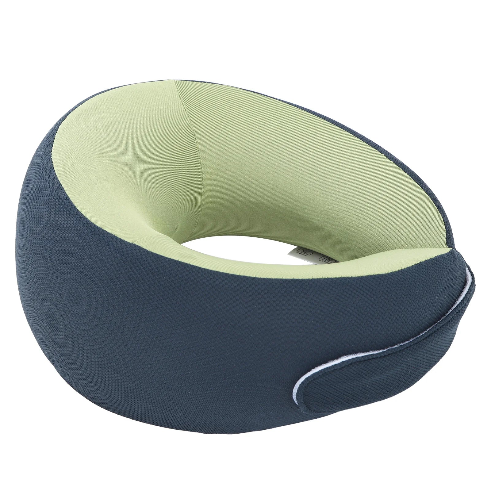 Back Neck Pillow Massager in blue and green colors, showcasing ergonomic design and hot compress feature for neck and back relief.