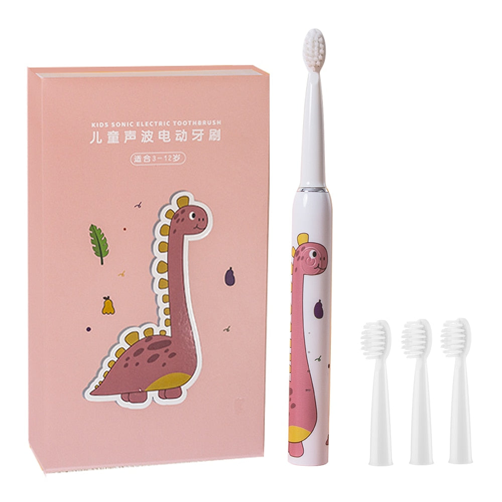 Child Toothbrush featuring cute cartoon designs, ideal for children's dental care with soft bristles and sonic cleaning technology.