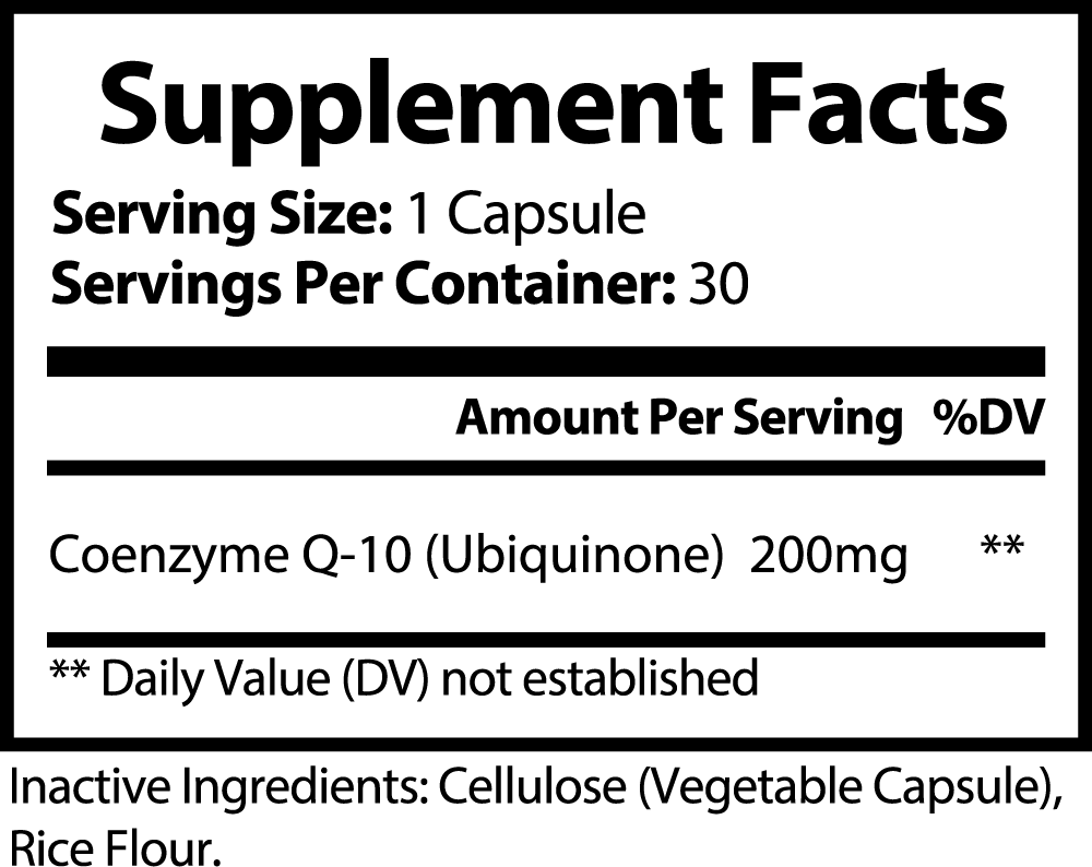 CoQ10 Ubiquinone capsules in a bottle, showcasing their antioxidant properties and health benefits.