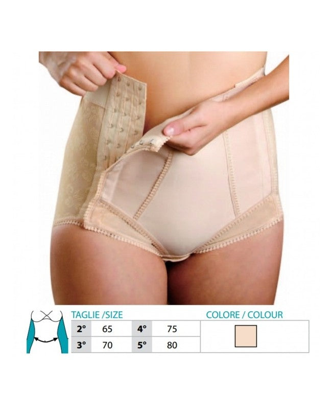 Elastic support girdle JOLIE MAMAN® Art.1524, designed for women's figure restoration with adjustable closures.