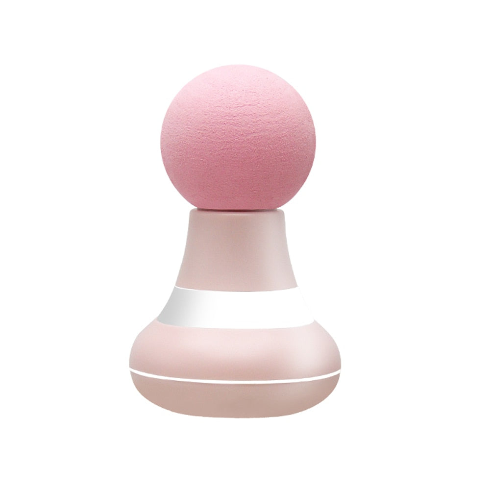 Electric Mini Handheld Massage Gun in various colors, showcasing its compact design and USB charging feature.