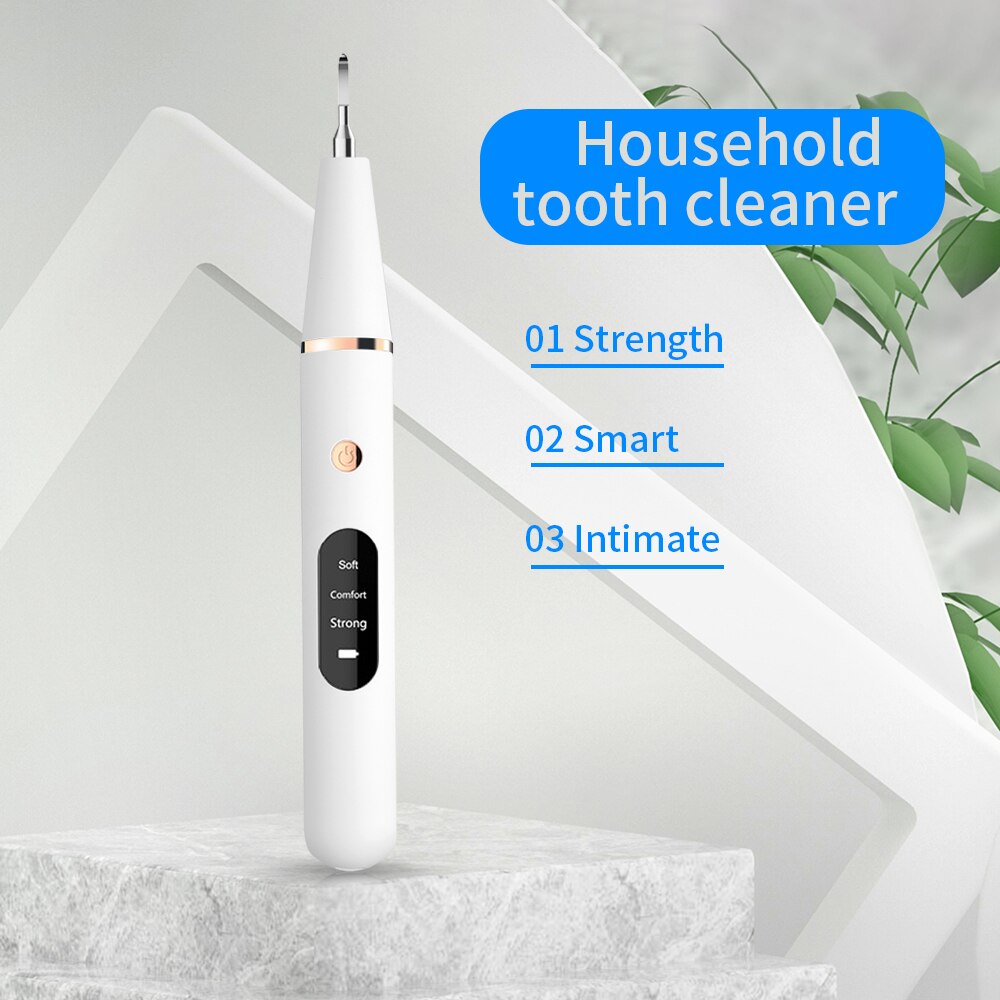 Electric Sonic Dental Calculus Scaler with ergonomic design and LED light for effective teeth cleaning.