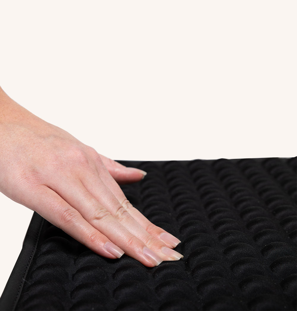 GelUp Standing Mat featuring cooling gel pads, ergonomic design, and non-slip bottom surface, ideal for standing or sitting comfortably.