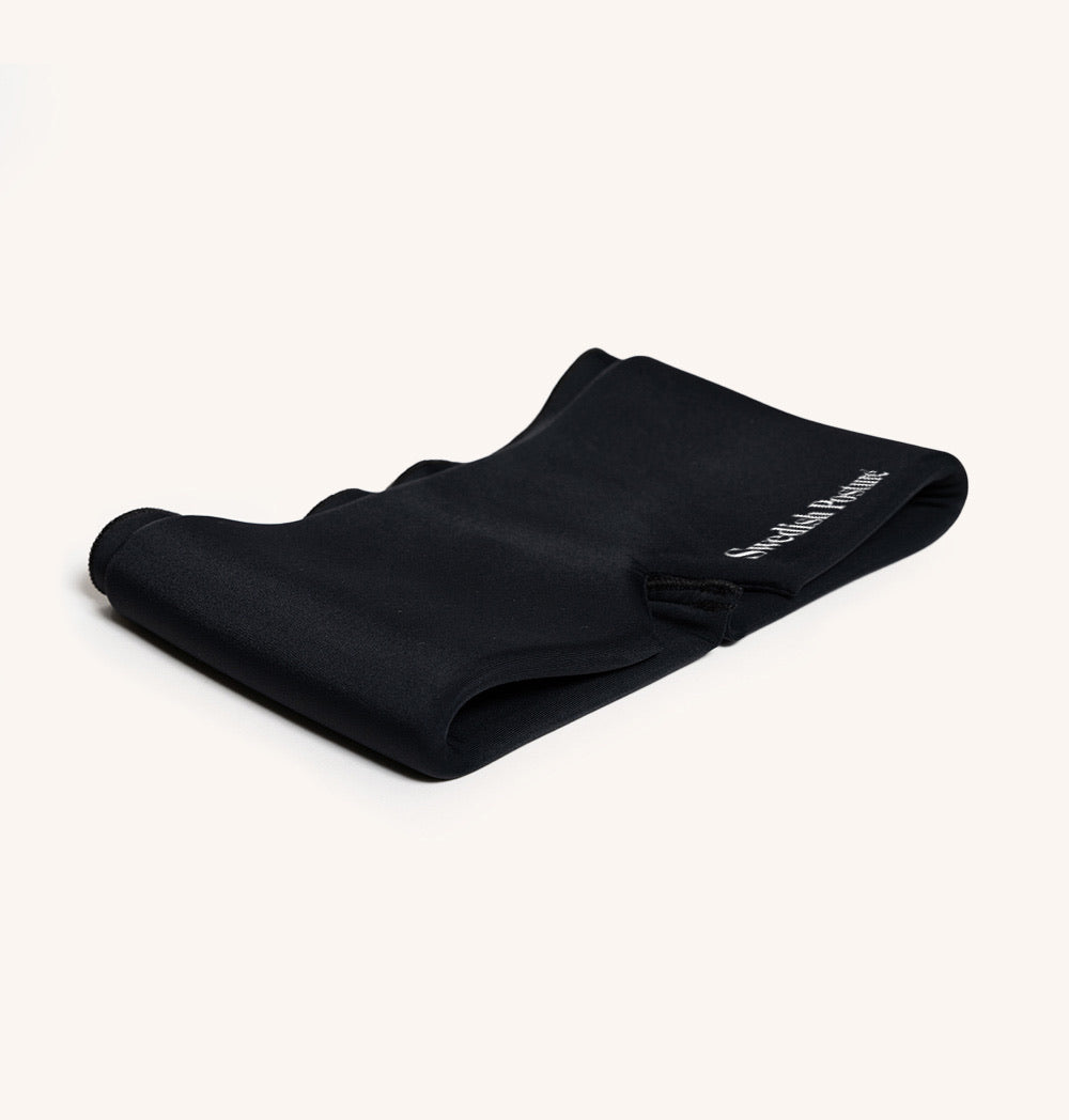 HeadEaz Cooling Headband designed for headache and migraine relief, featuring a soft Lycra fabric and cooling gel.