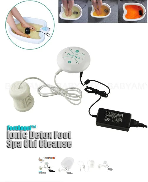 FootAngel Ionic Detox Foot Spa with water and ionic technology, designed for at-home detoxification and relaxation.