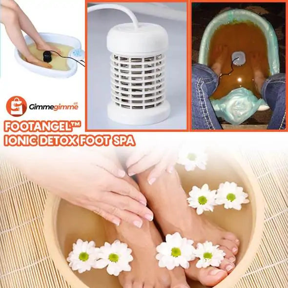 FootAngel Ionic Detox Foot Spa with water and ionic technology, designed for at-home detoxification and relaxation.