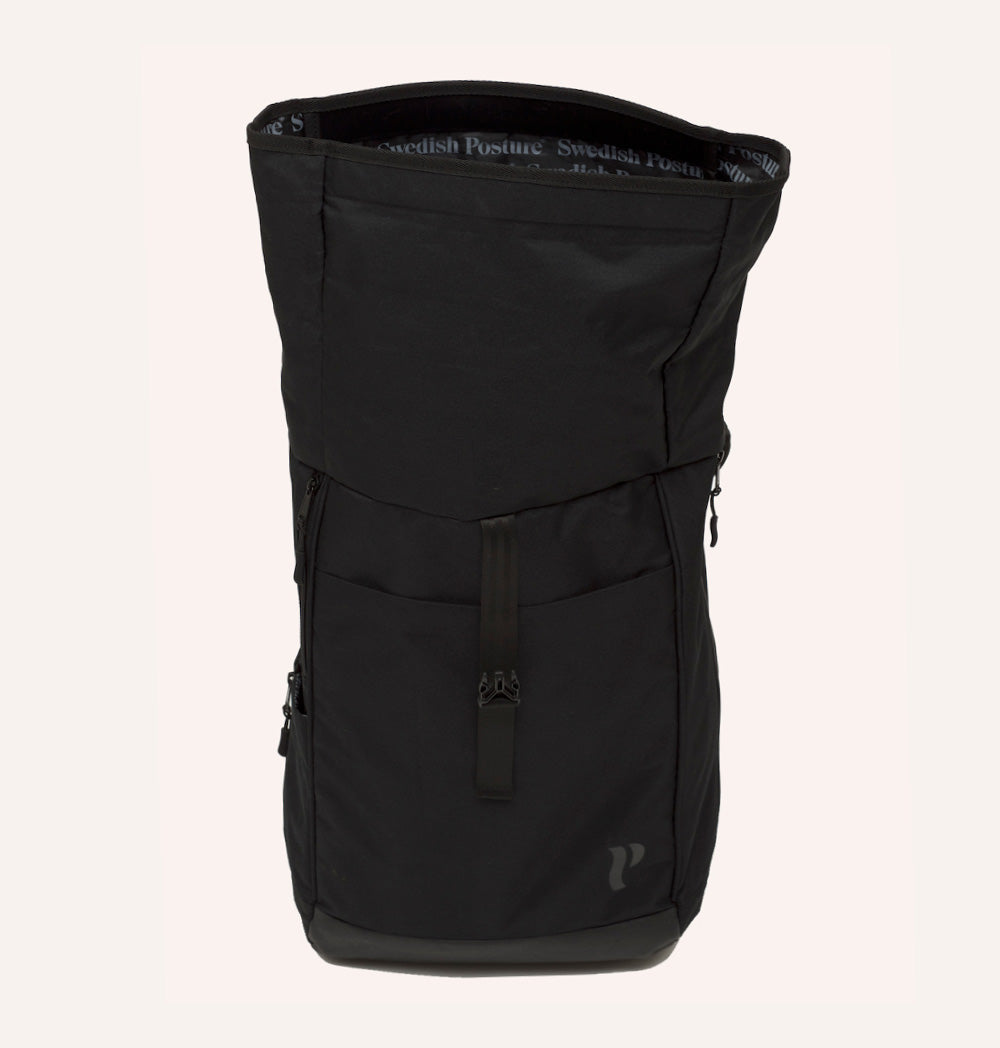 Kids Vertical Ergonomic Backpack featuring a unique design for posture support, made from durable water-repellent material.