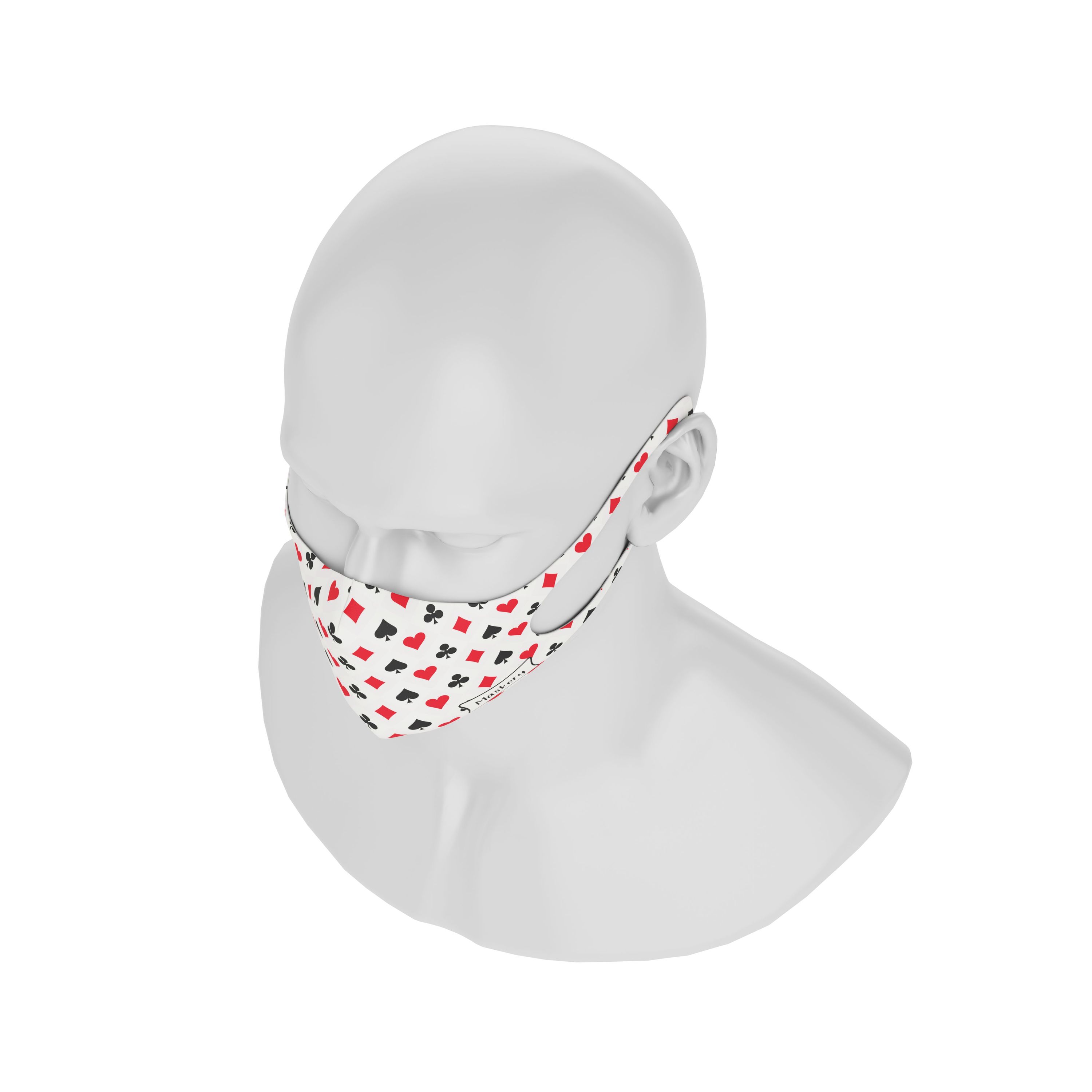 Maskery Design Face Mask Gambler made of high-quality neoprene fabric, featuring a stylish design suitable for both men and women.